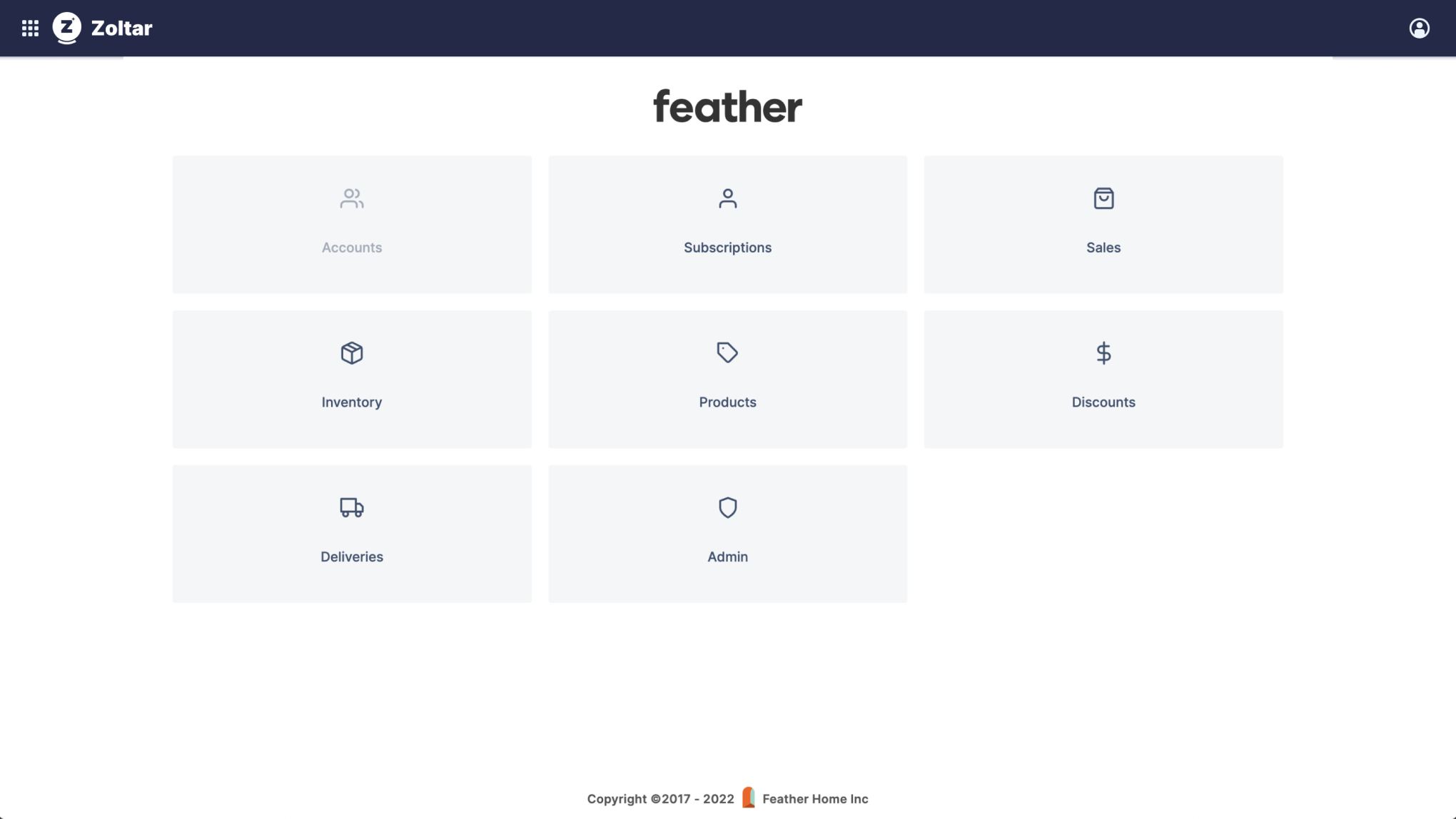 Zoltar Desktop - main menu Zoltar Desktop - main menu